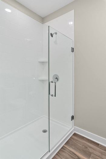 waterford bluffs Glass -enclosed shower and soaking tub